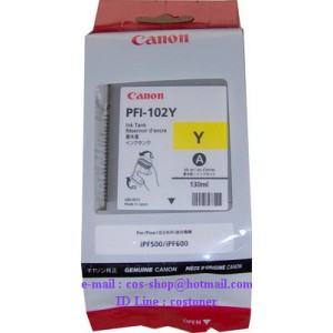 CANON PFI-102Y ตลับหมึกอิงค์เจ็ท สีเหลือง