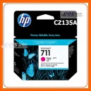 HP 711  3-pack-29ml Magenta Ink Cartridge ตลับหมึกอิงค์เจ็ทสีแดงอมม่วงของแท้ 100% HP CZ135A